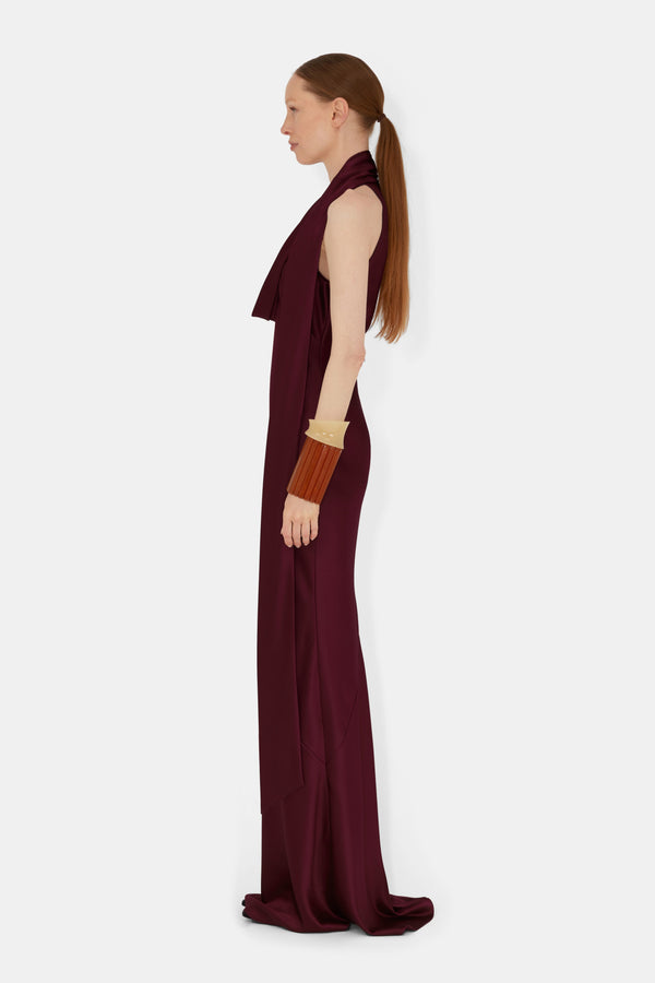 Delphinus Dress - Mahogany