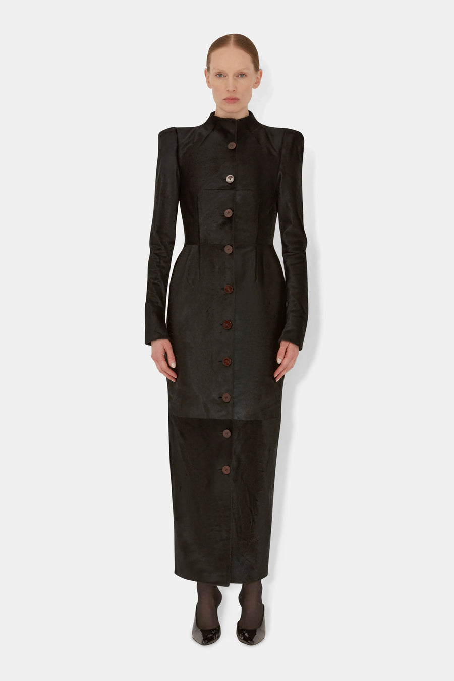 Onyx Coat Dress - Black Onyx