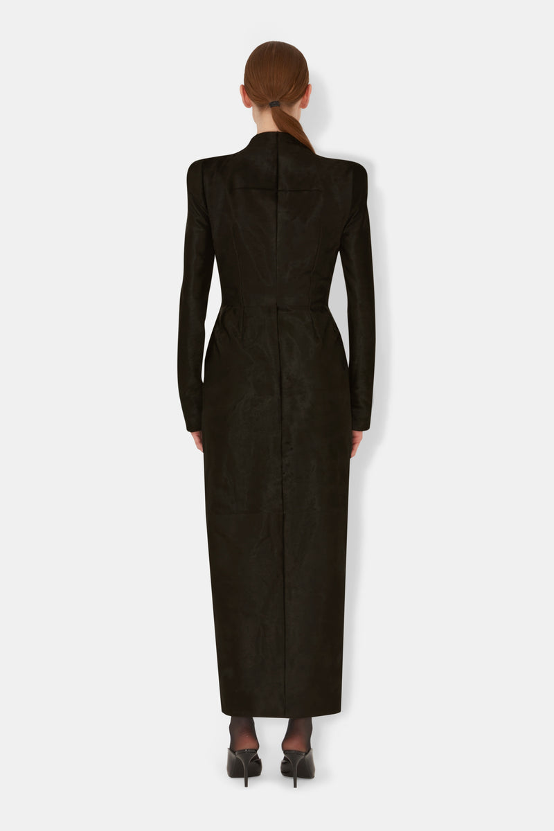Onyx Coat Dress - Black Onyx