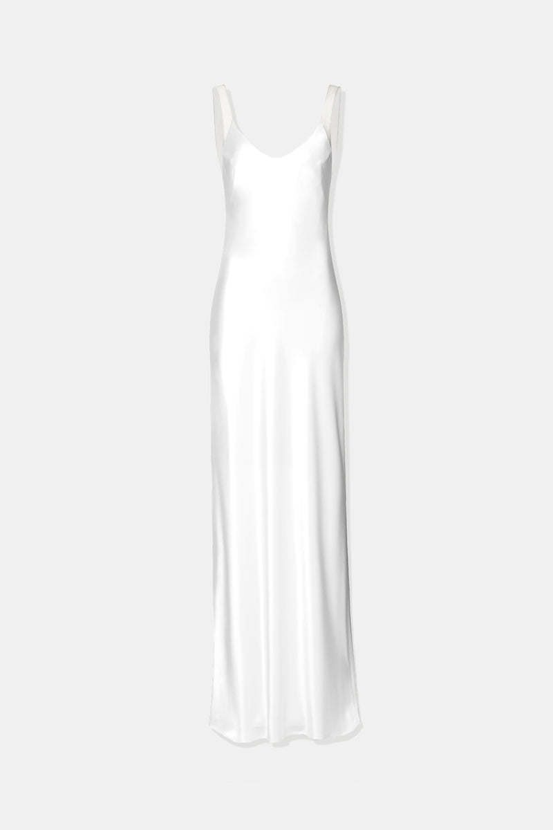 Praiano Bridal Slip Dress - White