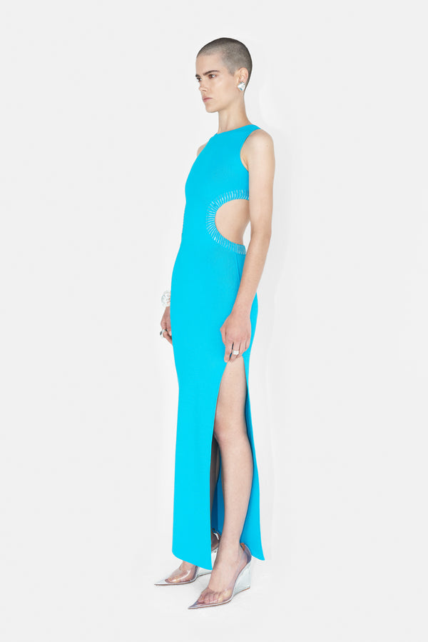 Mirrored Luna Dress - Turquoise