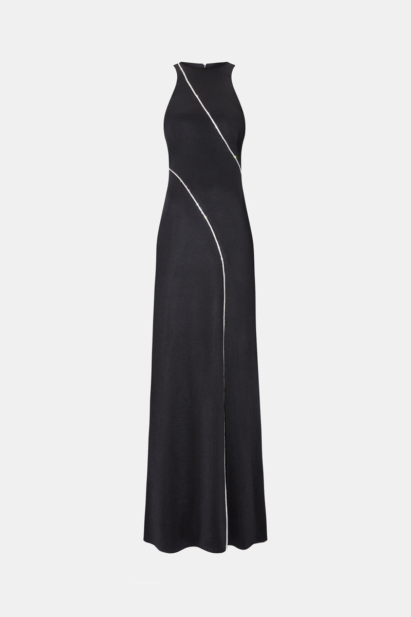 Crystal Cord Gown - Black