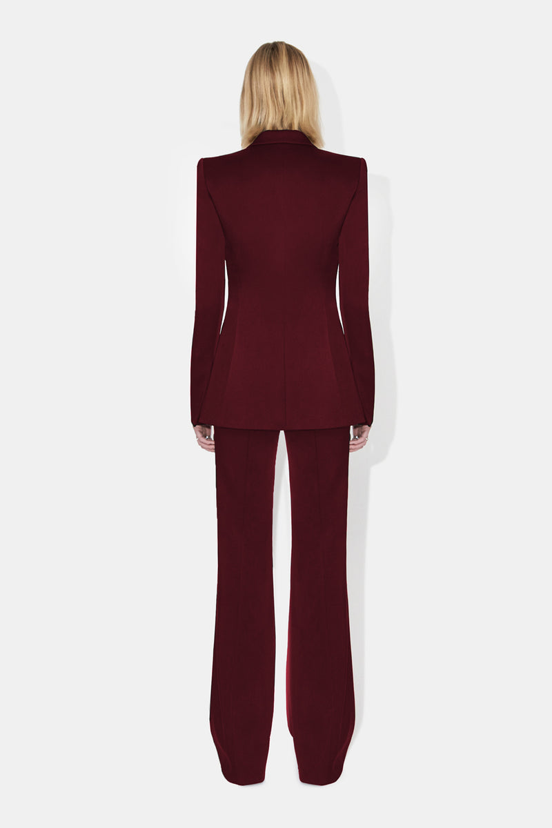 Sculpted Trousers - Blood Red