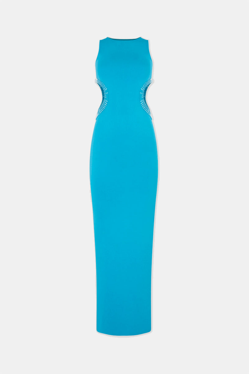 Mirrored Luna Dress - Turquoise