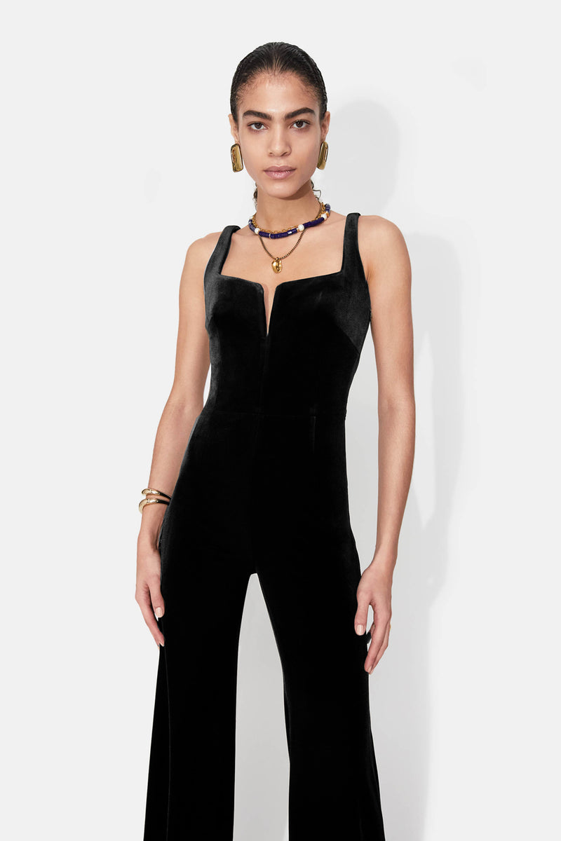 Wide Leg Corset Jumpsuit - Black  Galvan London – Galvan London UK