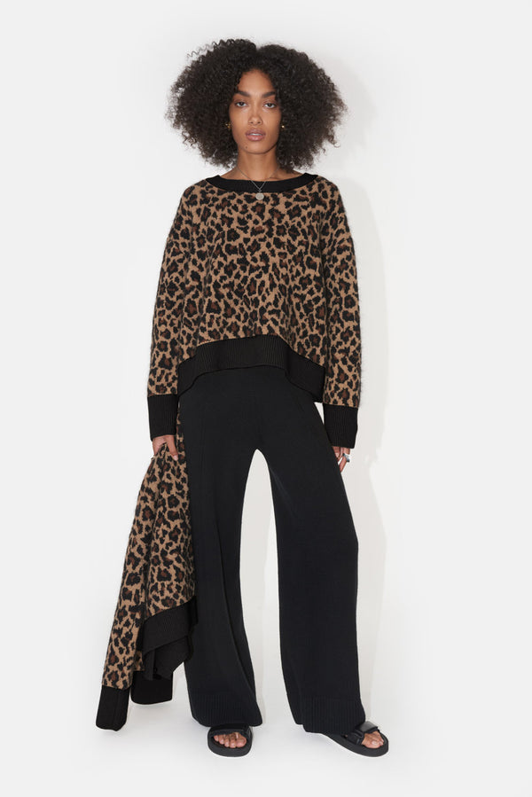 Theia Sweater - Leopard