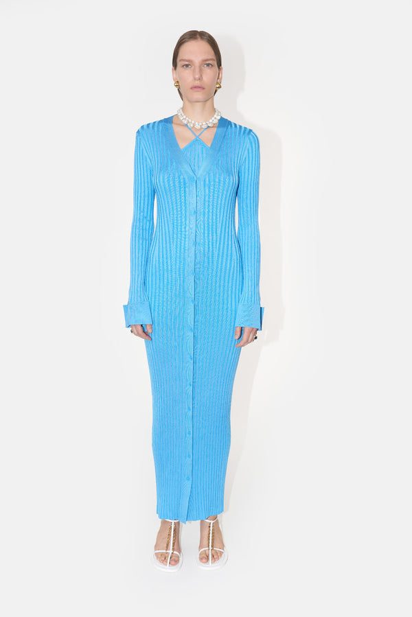 Rhea Long Dress - Electric Blue