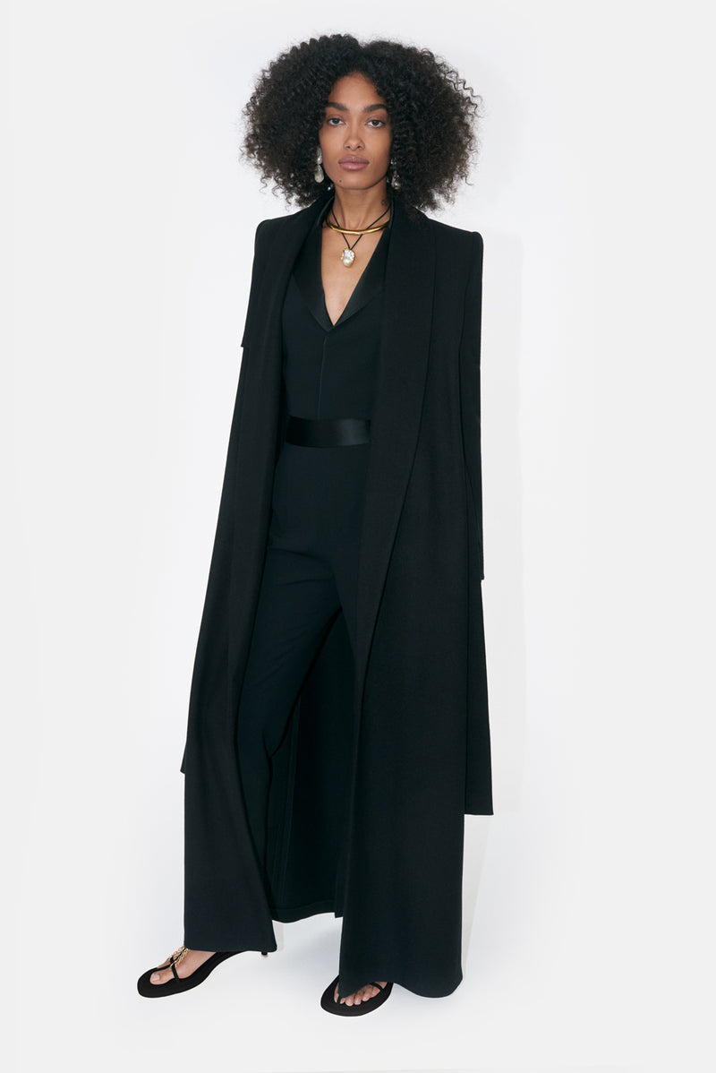 Cashmere Trench Coat - Black