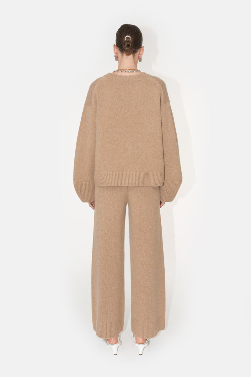 Theia Cashmere Sweater - Camel