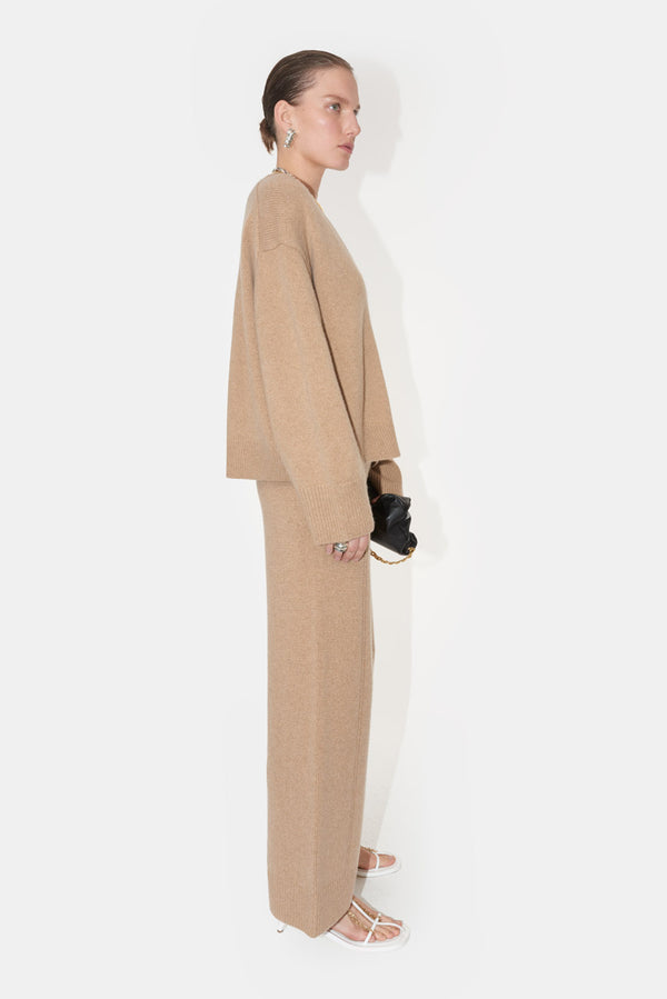 Theia Cashmere Sweater - Camel