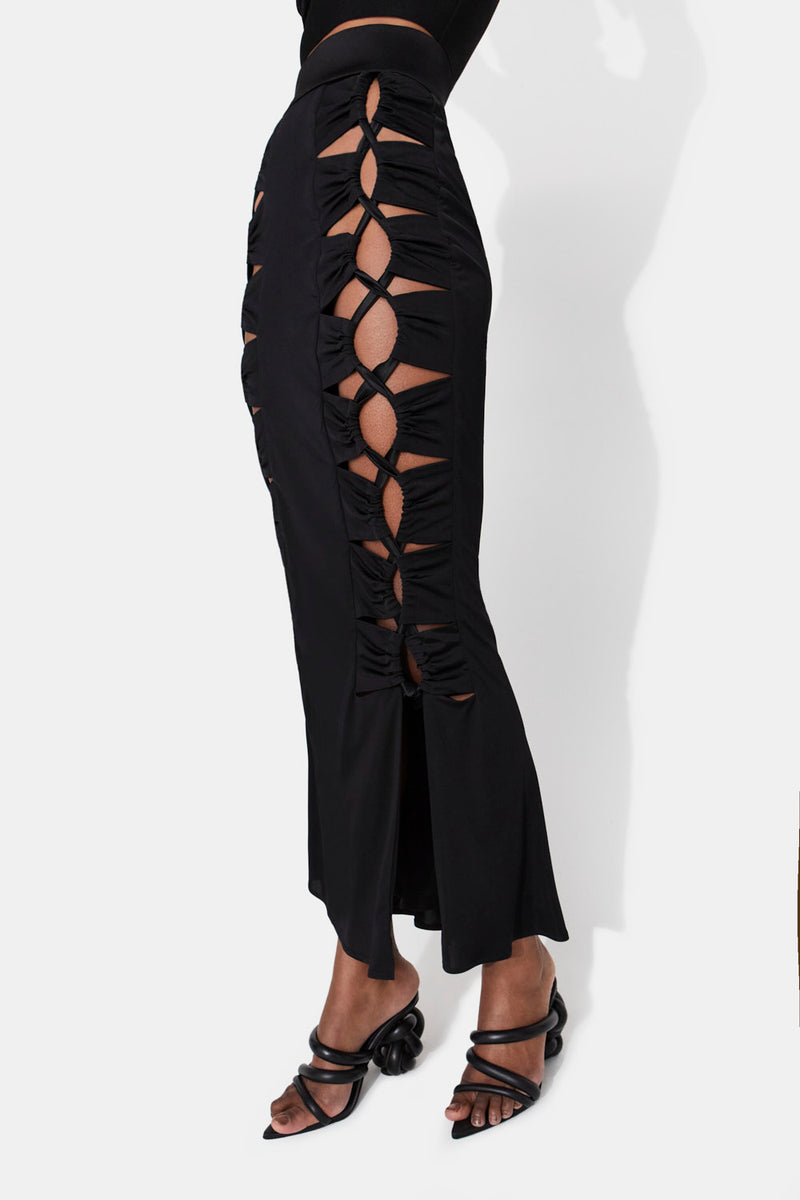 Vertebrae Skirt - Black