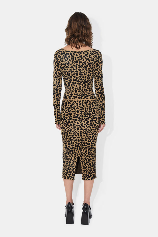 Freya Long Sleeved Top - Leopard