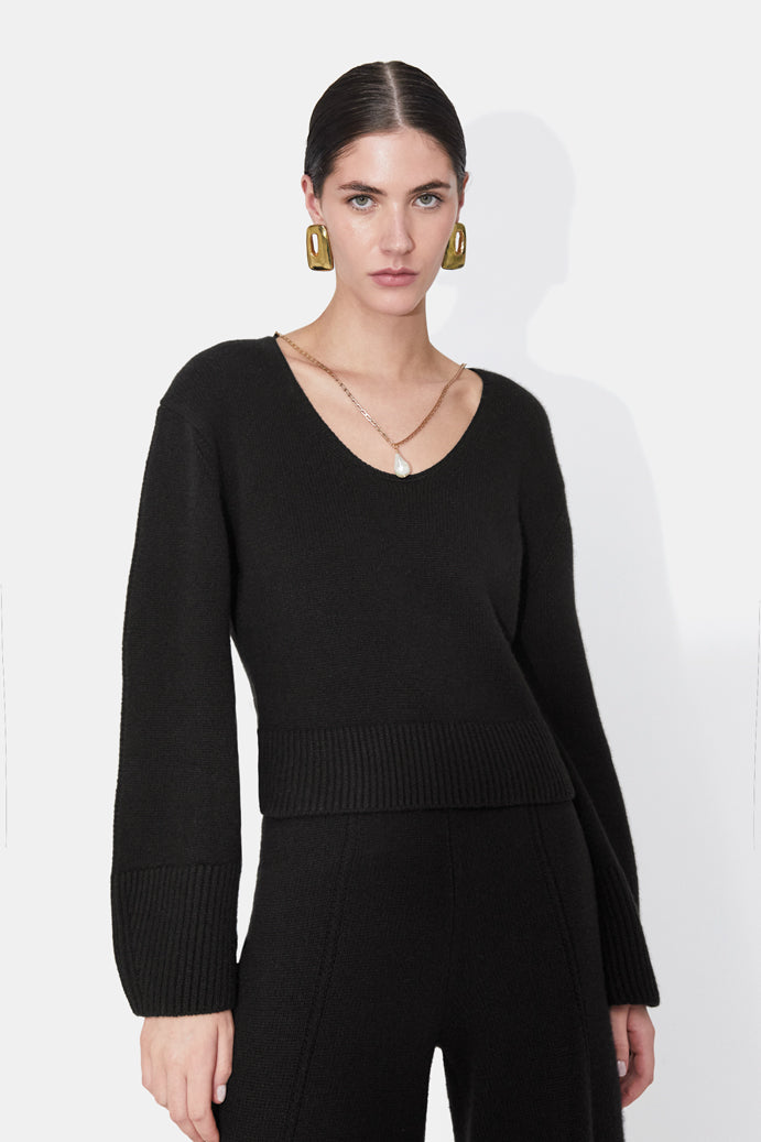 Theia Pearl Sweater - Black