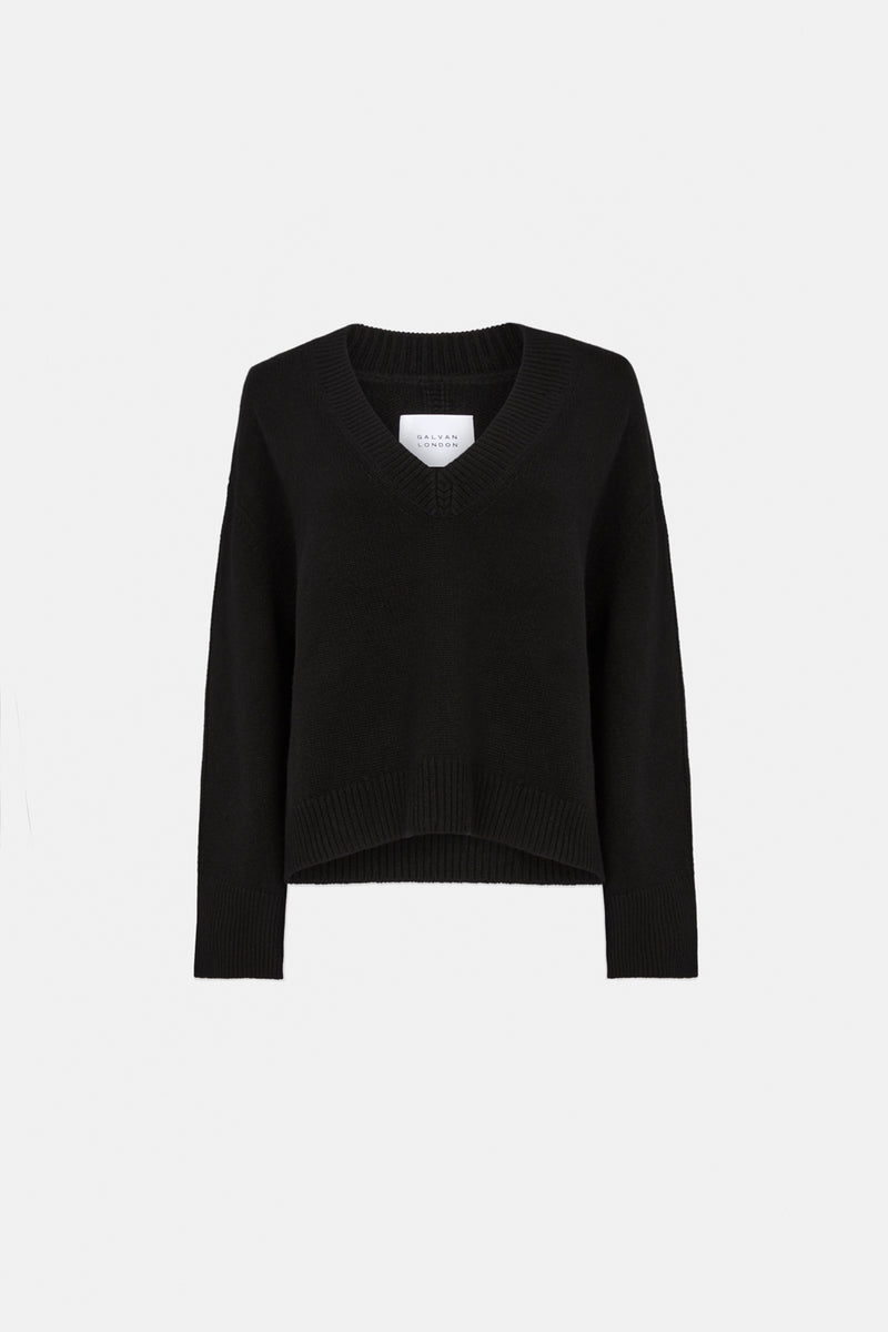 Maia Cashmere Sweater - Black