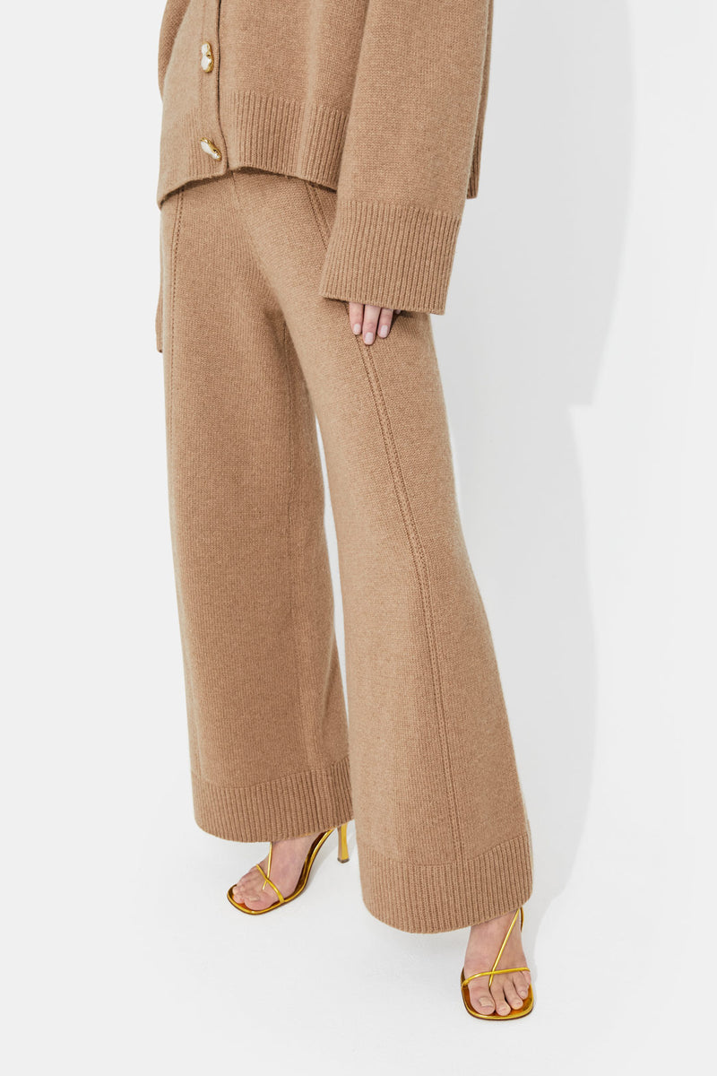 Theia Cashmere Trousers - Camel