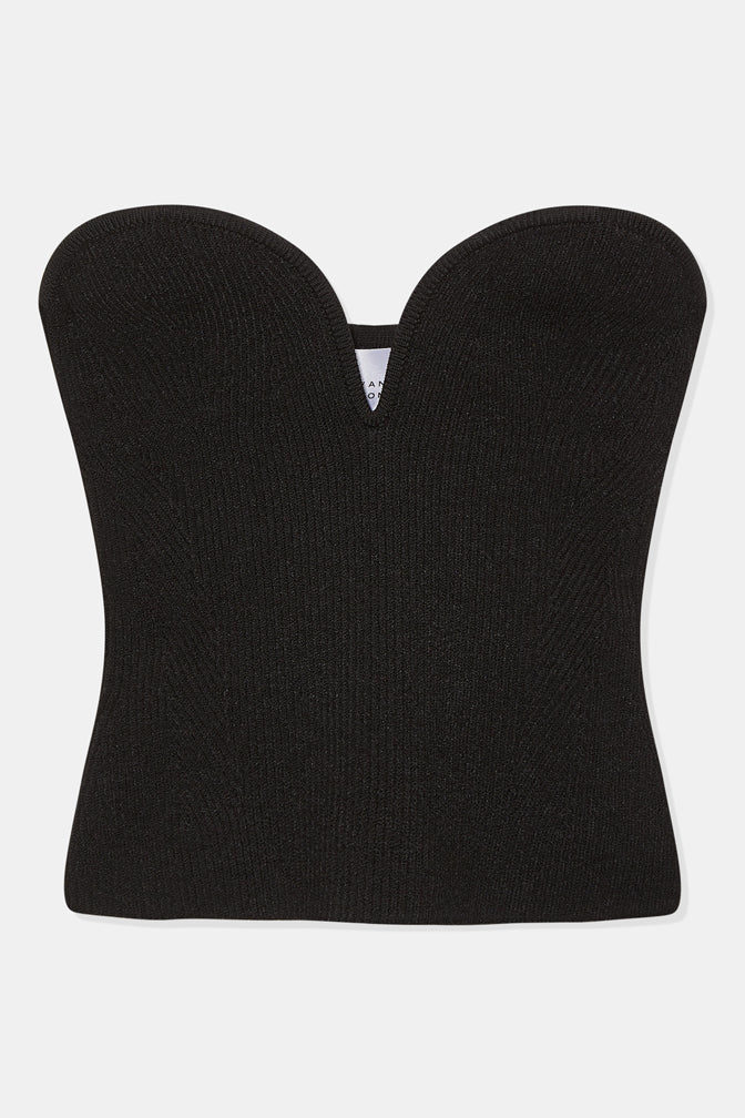 Thalia Strapless Top - Black