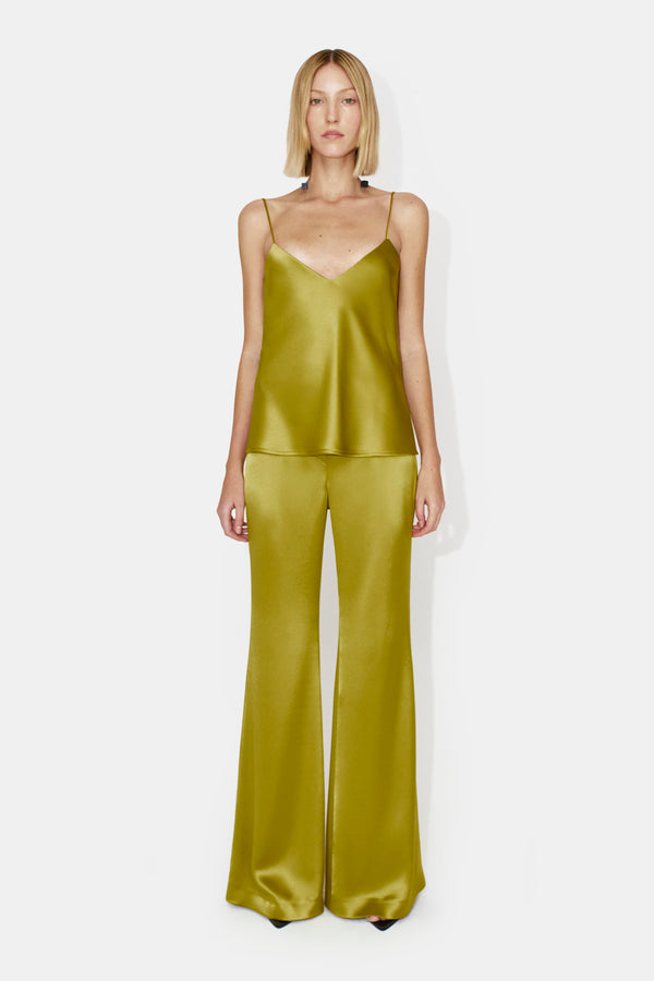 V Neck Camisole - Chartreuse