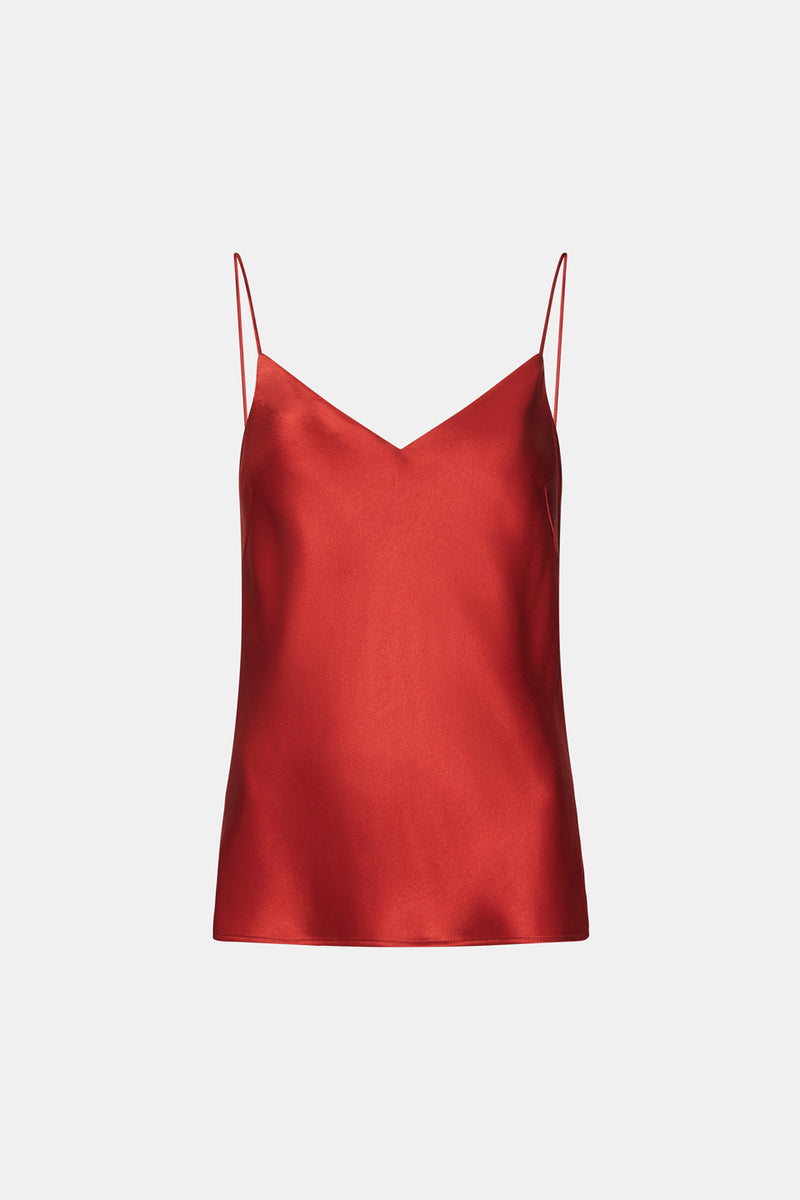 V Neck Camisole - Rust